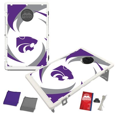 Kansas State Baggo Swoosh Cornhole Set